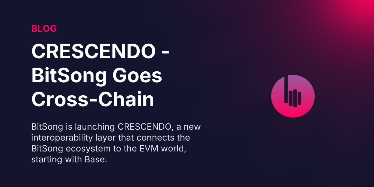 CRESCENDO: BitSong Goes Cross-Chain